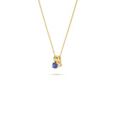 September Birthstone Diamond Pendant
